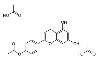 acetic acid,[4-(5,7-dihydroxy-4H-chromen-2-yl)phenyl] acetate结构式