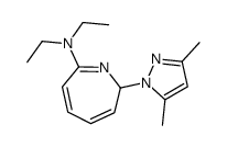 2-(3,5-dimethylpyrazol-1-yl)-N,N-diethyl-2H-azepin-7-amine结构式