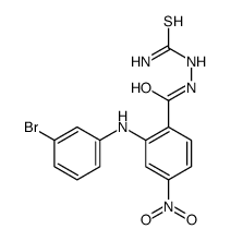 [[2-(3-bromoanilino)-4-nitrobenzoyl]amino]thiourea结构式