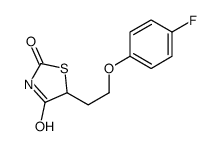 5-[2-(4-fluorophenoxy)ethyl]-1,3-thiazolidine-2,4-dione结构式