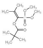Propanoic acid,2,2-dimethyl-, 1-(dimethoxyphosphinyl)-2-methyl-1-propen-1-yl ester Structure