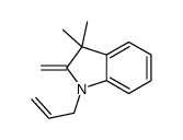 3,3-dimethyl-2-methylidene-1-prop-2-enylindole结构式