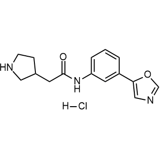 N-(3-Ooxazol-5-yl)phenyl)-2-(pyrrolidin-3-yl)acetamide hydrochloride structure