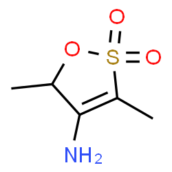 5H-1,2-Oxathiol-4-amine,3,5-dimethyl-,2,2-dioxide structure