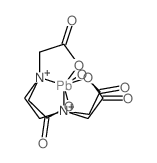 Plumbate(2-),[[N,N'-1,2-ethanediylbis[N-[(carboxy-kO)methyl]glycinato]](4-)-kN,kO]-, disodium, (OC-6-21)- (9CI)结构式