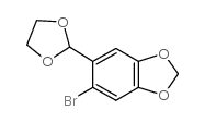 5-溴-6-[1,3]二氧烷-2-基-苯并[1,3]间二氧杂环戊烯结构式