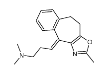 dimethyl-[3-((E)-2-methyl-9,10-dihydro-benzo[5,6]cyclohepta[1,2-d]oxazol-4-ylidene)-propyl]-amine结构式