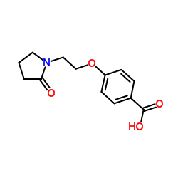 4-[2-(2-OXO-PYRROLIDIN-1-YL)-ETHOXY]-BENZOIC ACID Structure