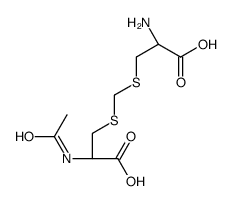 3-[[(2R)-2-acetamido-2-carboxyethyl]sulfanylmethylsulfanyl]-2-aminopropanoic acid Structure