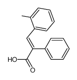 trans-3-<2-Methyl-phenyl>-2-phenyl-acrylsaeure结构式