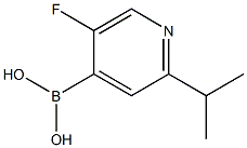 5-Fluoro-2-(iso-propyl)pyridine-4-boronic acid Structure