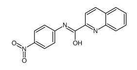 N-(4-nitrophenyl)quinoline-2-carboxamide Structure