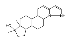 (17β)-17-methyl-2'H-androst-2-eno[3,2-c]pyrazol-17-ol结构式