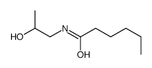 N-(2-hydroxypropyl)hexanamide结构式