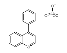 4-Phenylbenzo-1-thiopyrylium perchlorate结构式