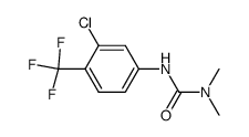 N-<3-Chlor-4-(trifluormethyl)-phenyl>-N',N'-dimethylharnstoff结构式