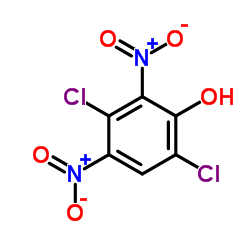 3,6-Dichloro-2,4-dinitrophenol结构式