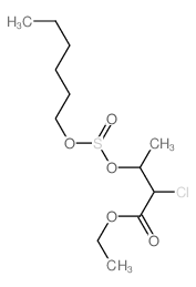 Butanoic acid,2-chloro-3-[[(hexyloxy)sulfinyl]oxy]-, ethyl ester picture