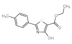 ETHYL 4-HYDROXY-2-(4-METHYLPHENYL)-1,3-THIAZOLE-5-CARBOXYLATE结构式