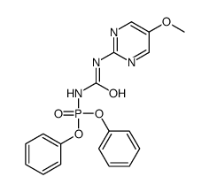 N-[(5-Methoxy-2-pyrimidinyl)carbamoyl]phosporamidic acid diphenyl ester Structure