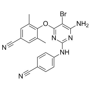 Etravirine (TMC125) Structure