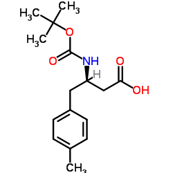 Boc-(S)-3-Amino-4-(4-methyl-phenyl)-butyric acid structure