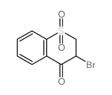 4H-1-Benzothiopyran-4-one,3-bromo-2,3-dihydro-, 1,1-dioxide structure