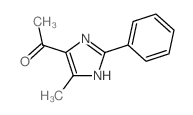 1-(4-甲基-2-苯基-1H-咪唑-5-基)乙酮结构式