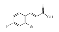 2-BROMO-4-FLUOROCINNAMIC ACID structure