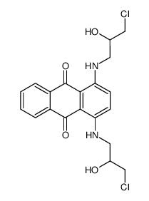 1,4-bis[(3-chloro-2-hydroxypropyl)amino]anthraquinone structure