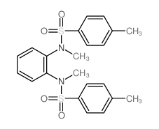 Benzenesulfonamide,N,N'-1,2-phenylenebis[N,4-dimethyl-结构式