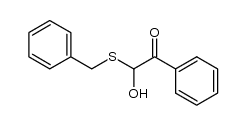 2-benzylsulfanyl-2-hydroxy-1-phenyl-ethanone结构式