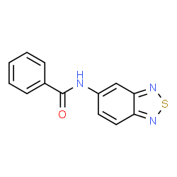 N-2,1,3-BENZOTHIADIAZOL-5-YLBENZAMIDE结构式