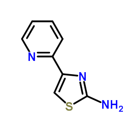 4-(吡啶-2-基)噻唑-2-胺结构式