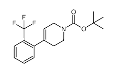 tert-Butyl 4-[2-(trifluoromethyl)phenyl]-1,2,5,6-tetrahydropyridinecarboxylate Structure