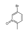 5-Bromo-2-methylpyridine 1-oxide Structure