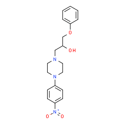 1-[4-(4-NITROPHENYL)PIPERAZINO]-3-PHENOXY-2-PROPANOL Structure