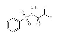 N-methyl-N-(1,1,2,2-tetrafluoroethyl)benzenesulphonamide结构式