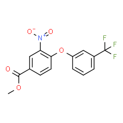 METHYL 3-NITRO-4-[3-(TRIFLUOROMETHYL)PHENOXY]BENZENECARBOXYLATE structure