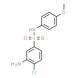 3-AMINO-4-CHLORO-N-(4-METHOXY-PHENYL)-BENZENESULFONAMIDE Structure