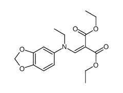 Diethyl ((N-ethyl-3,4-(methylenedioxy)anilino)methylene)malonate Structure