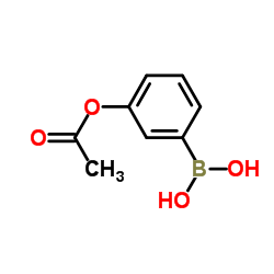 (3-Acetoxyphenyl)boronic acid结构式