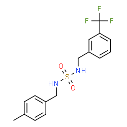 N-(4-METHYLBENZYL)-N'-[3-(TRIFLUOROMETHYL)BENZYL]SULFAMIDE结构式