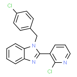 1-(4-CHLOROBENZYL)-2-(2-CHLORO-3-PYRIDINYL)-1H-1,3-BENZIMIDAZOLE结构式