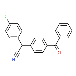 2-(4-BENZOYLPHENYL)-2-(4-CHLOROPHENYL)ACETONITRILE structure