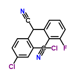 2-[CYANO(2,4-DICHLOROPHENYL)METHYL]-6-FLUOROBENZENECARBONITRILE结构式