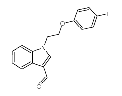 1-[2-(4-FLUOROPHENOXY)ETHYL]-1H-INDOLE-3-CARBALDEHYDE Structure