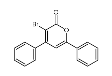 3-bromo-4,6-diphenyl-pyran-2-one Structure