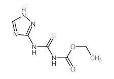 ethyl N-(2H-1,2,4-triazol-3-ylthiocarbamoyl)carbamate Structure