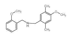 N-[(4-methoxy-2,5-dimethylphenyl)methyl]-1-(2-methoxyphenyl)methanamine structure